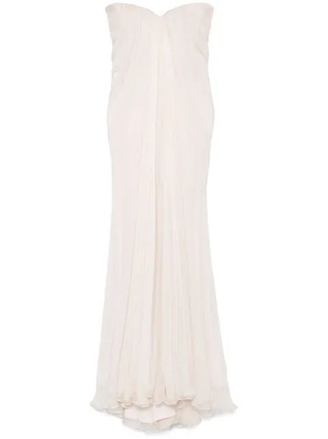 Alexander McQueen draped maxi dress Pink 136323QX019