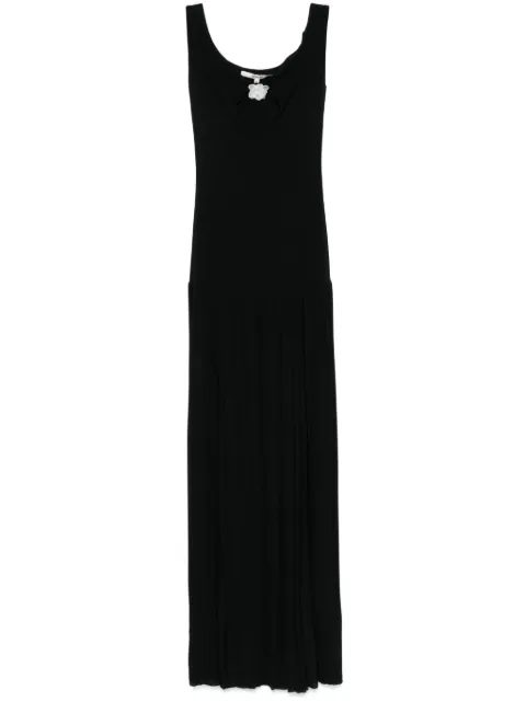 MANURÍ Coco maxi dress Black MRSS25DR9CHVI03