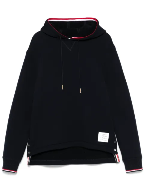 Thom Browne Loopback Oversized RWB-stripe hoodie Blue MJT544AJ0233