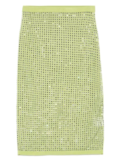 Christopher Esber crystal-embellished midi skirt Green 24004054