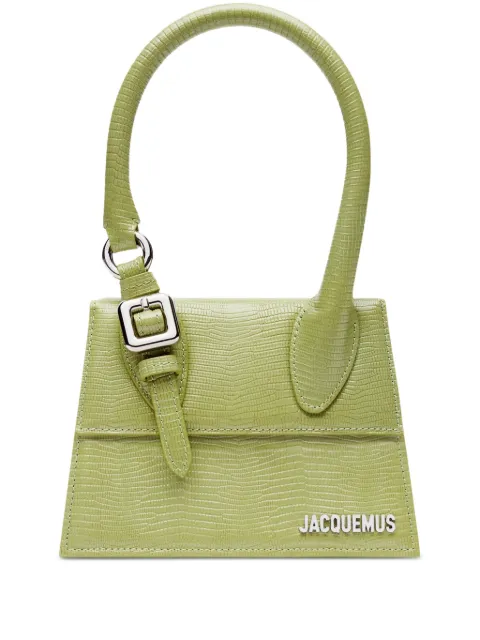 Jacquemus Le Chiquito Moyen Boucle tote bag Green 233BA3273235