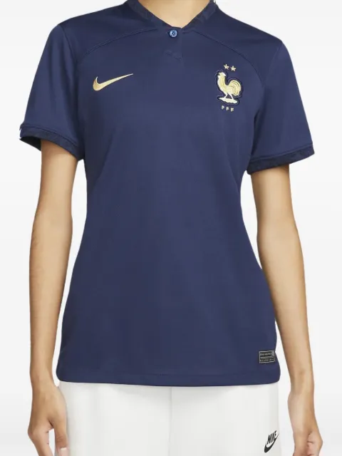 Nike FFF 22/23 Stadium Home Dri-FIT "Midnight Navy/Metallic" soccer jersey Blue DN0764