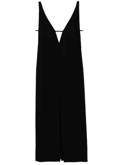 The Row Pre-Owned V-neck slip dress Black CSAH8283