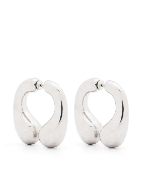 Panconesi P Helix earrings Silver CAOEA022P