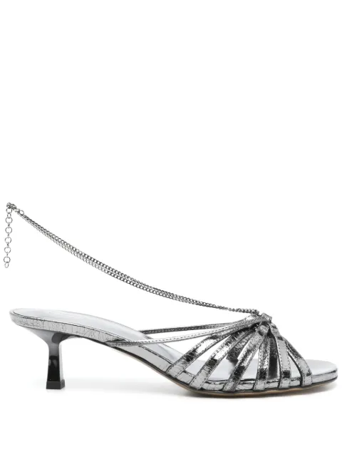 Golden Goose 45mm leather sandals Grey GWF00859F007128