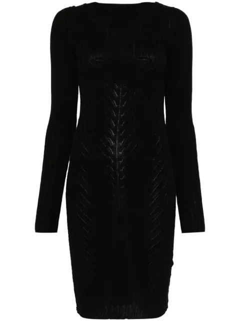 Rick Owens knitted mini dress Black RP01E7651KEC