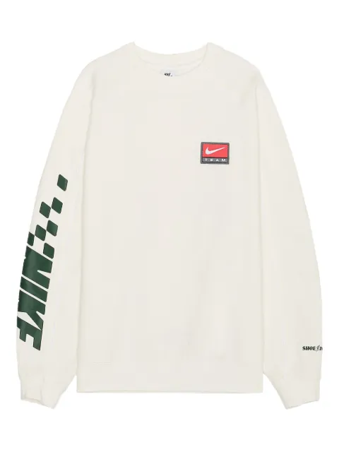 Nike Sportswear Trend "Sail/Black" fleece sweatshirt White FB7260