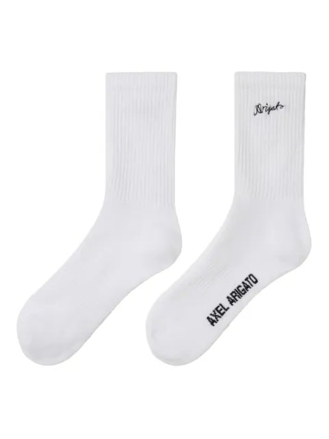 Axel Arigato logo-embroidered socks White X3102001WHITE