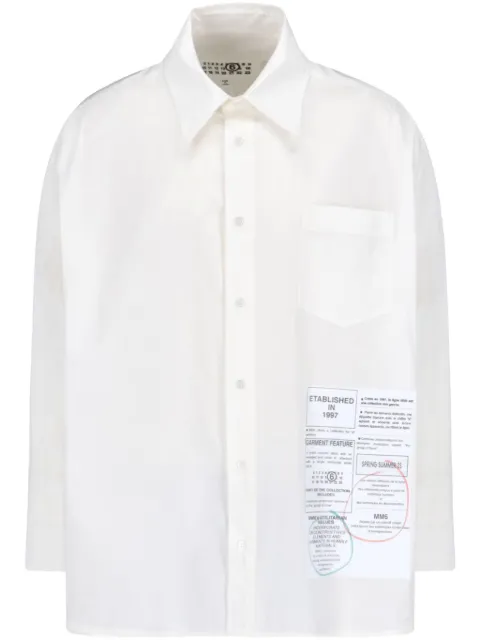 MM6 Maison Margiela cotton shirt White SH0DT0027M35152