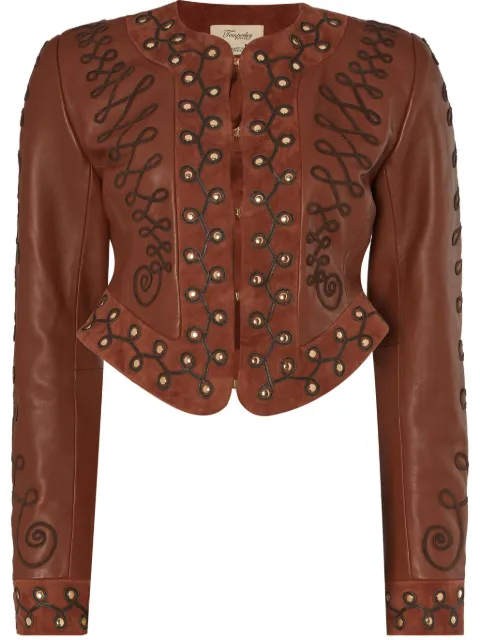 Temperley London Pablo leather jacket Brown 25SSPAB54713