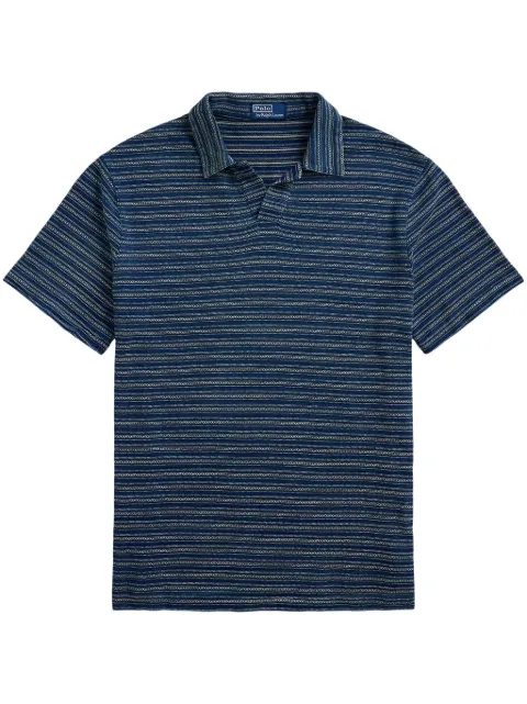 Polo Ralph Lauren striped cotton polo t-shirt Blue 710958233001