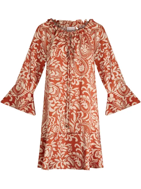 LIU JO printed twill dress Orange WA5027T5973