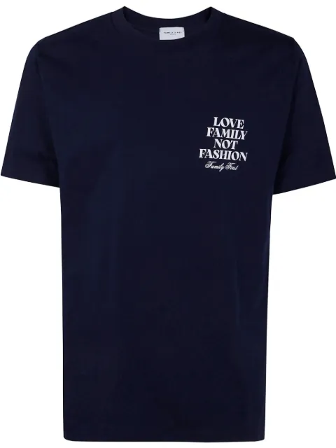 Family First logo-print T-shirt Blue TS2503