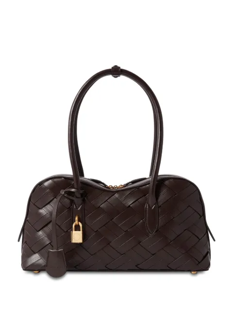 Stella McCartney Ryder woven shoulder bag Brown 7B0138WP0565