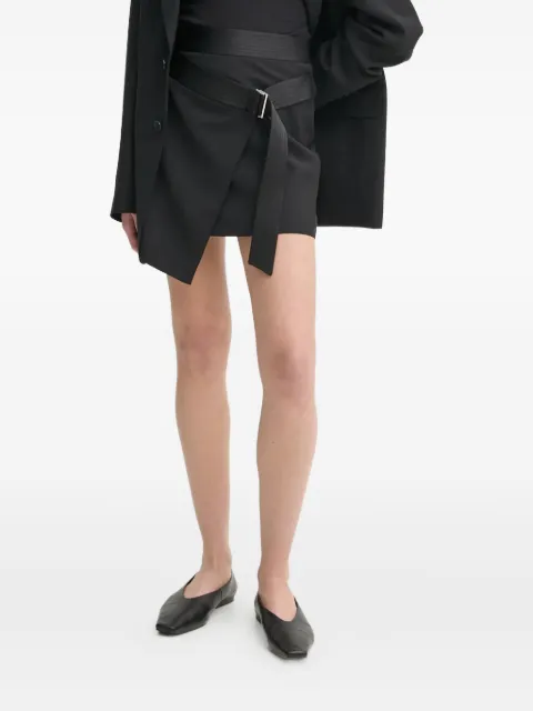 Filippa K belted wool skirt Black 31339
