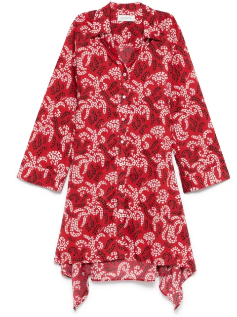 Lanvin printed midi dress Red RWDR00296038P25