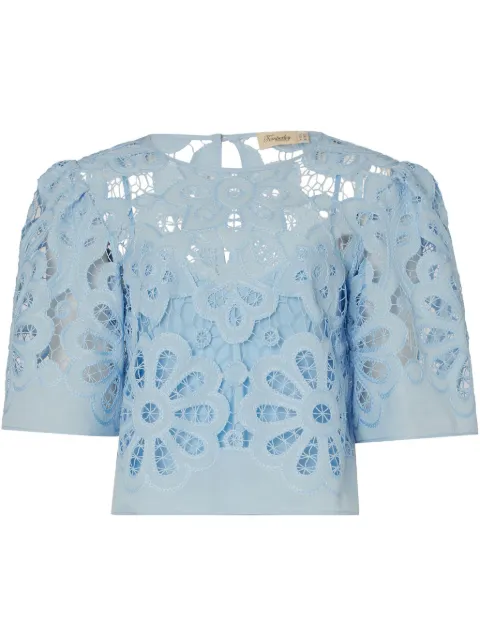 Temperley London Guinevere top Blue 25SSNEV54689