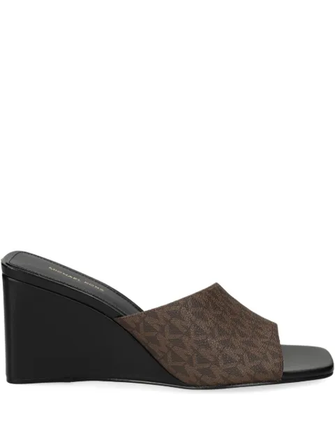 Michael Michael Kors monogram-print sandals Brown 40S5MMMS1B