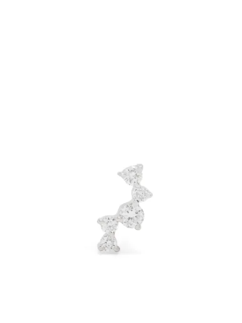 Maria Black 14K white gold Flashy Glitz diamond single earring Silver SB1110W