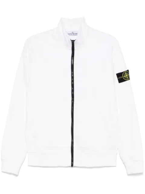 Stone Island organic cotton fleece sweatshirt White L2S156100063S0051