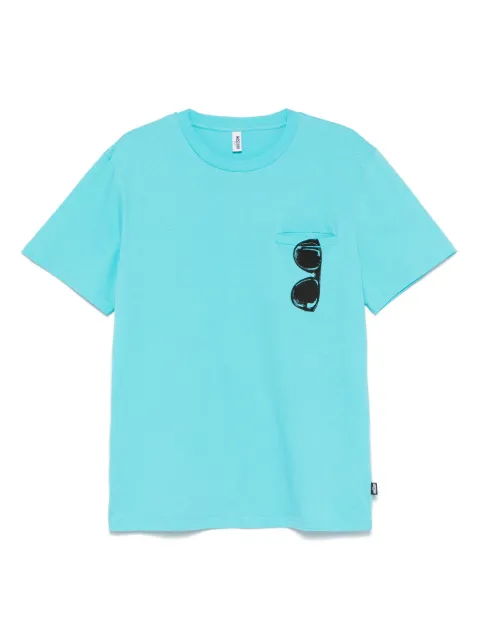 Moschino sunglasses-print T-shirt Blue V07079412