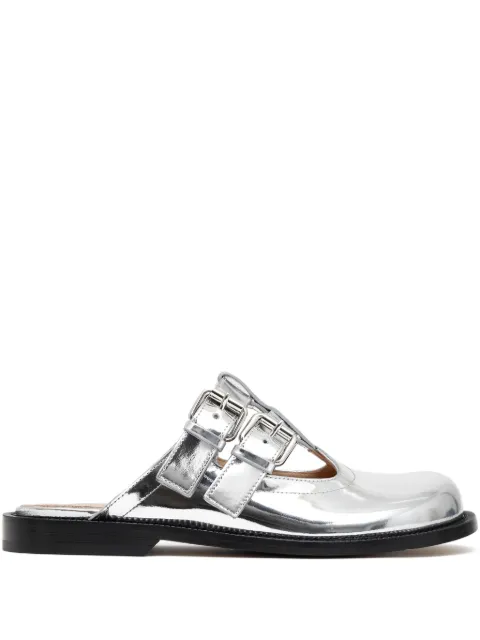 LOEWE Campo mules Silver LLSC379X07