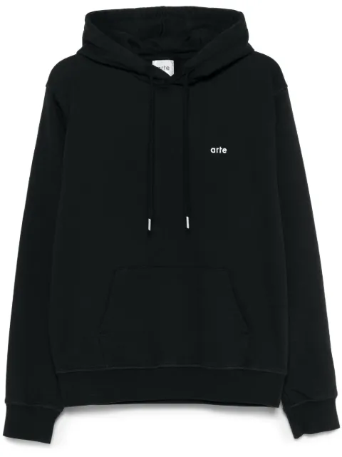 Arte Antwerp Energy-print hoodie Black SS25155H