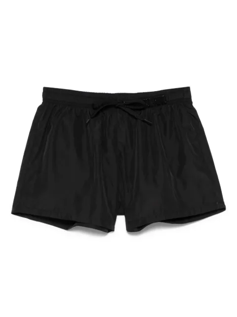 Moschino logo-lettering swim shorts Black A42399301