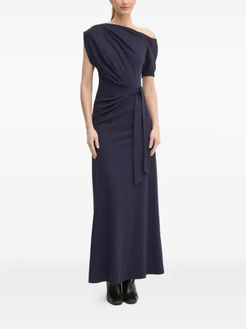 DVF Diane von Furstenberg asymmetric-neck maxi dress Blue DVFDS4S009