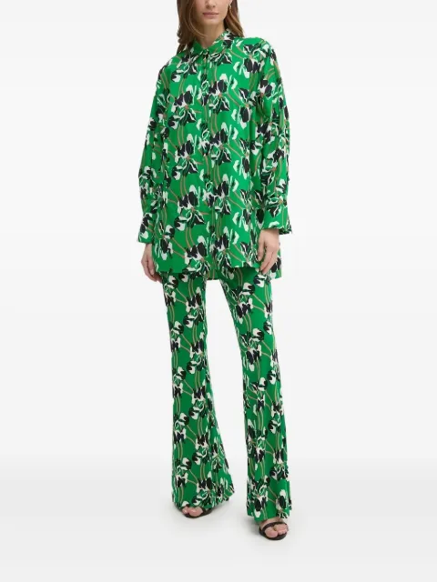 DVF Diane von Furstenberg floral-print shirt Green DVFBL4S003