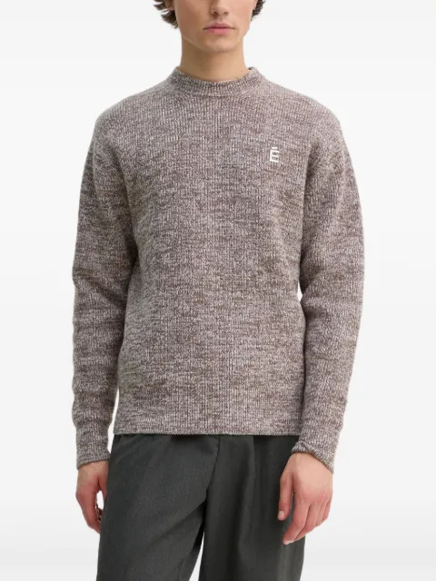 Études Studio logo crew-neck sweater Brown H24MMKNI601