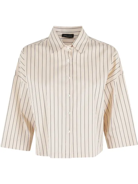 Roberto Collina striped shirt Neutrals B31106