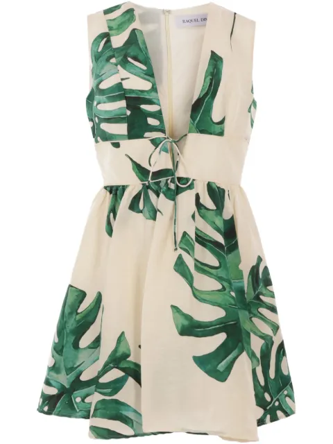 Raquel Diniz floral-print mini dress Neutrals 5S03017NSL0002