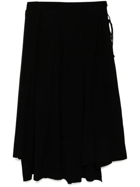 Yohji Yamamoto pleated skirt Black FTS90200