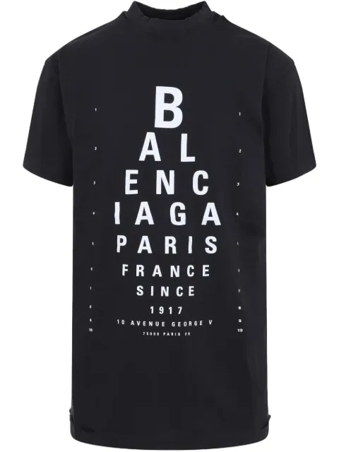 Balenciaga logo-print T-shirt Black 811688TRVU6