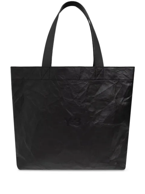 Y-3 logo-print tote bag Black JD2900