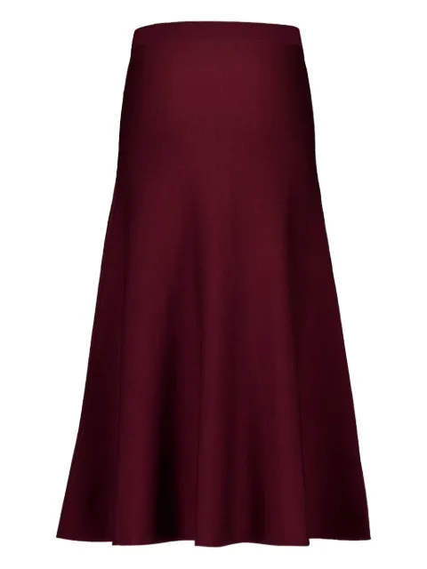 Gabriela Hearst Freddie knitted midi skirt Red 3259266A004