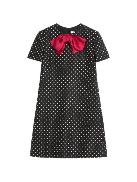 Valentino Garavani Plusdepois-print mini dress Black BVADL698S