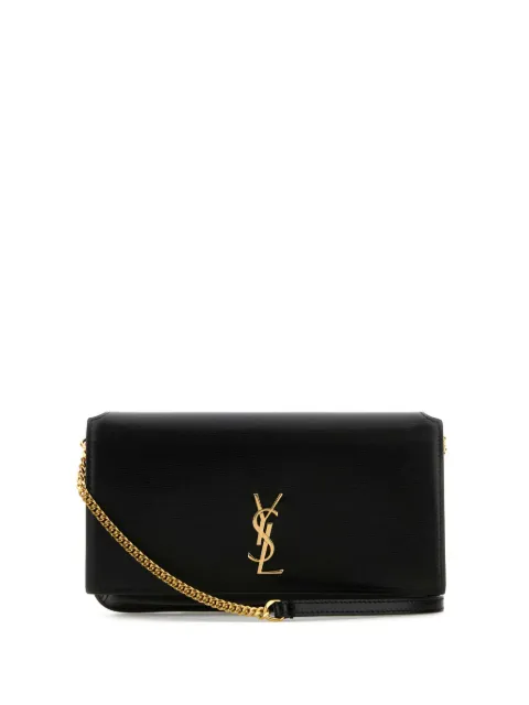 Saint Laurent Cassandre leather crossbody bag Black 8201750U40J