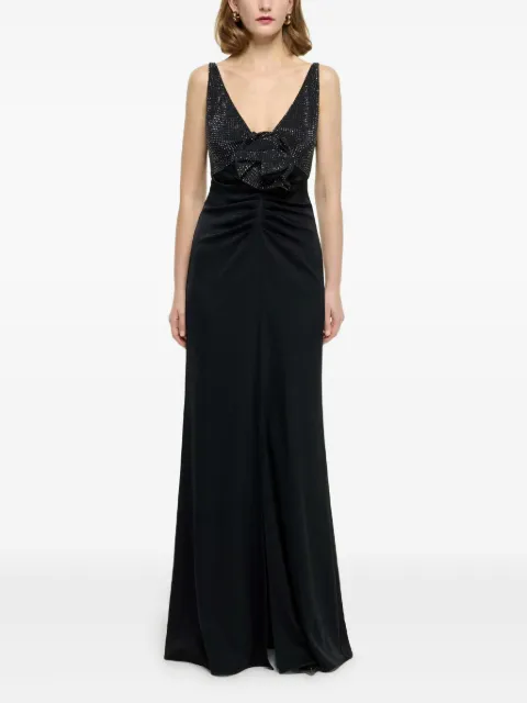 Roland Mouret rhinestone-embellished evening gown Black RMRS25010GRMRS25010G