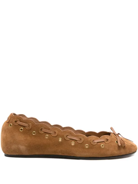 ISABEL MARANT Balfy suede ballet flats Brown BN0018FAC3A24S