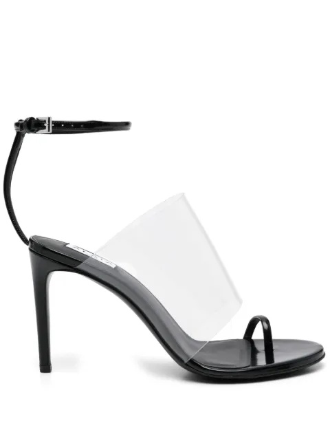 Alaïa asymmetric sandals Black AA3S116CK299