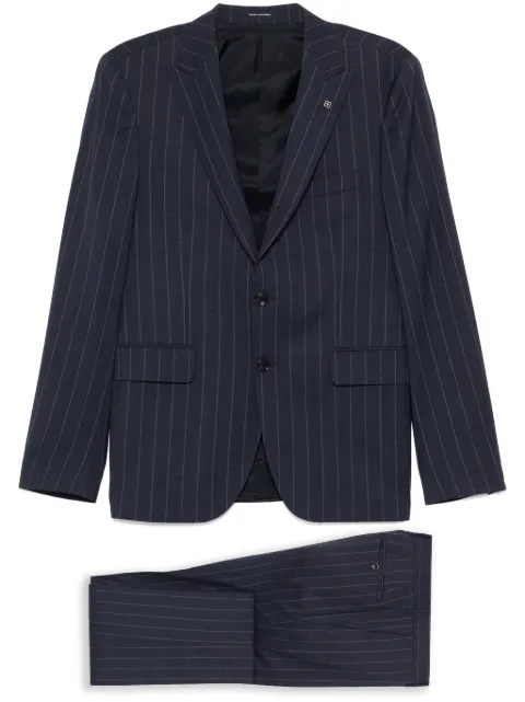 Tagliatore striped single-breasted suit Blue 2FBR26B01060094R