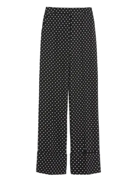 Valentino Garavani polka-dot-pattern trousers Black BRB6F098S