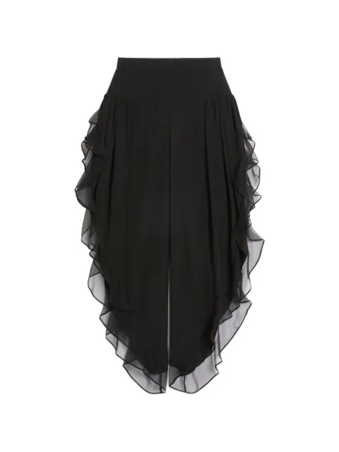 Valentino Garavani Georgette balloon trousers Black BRB6E01MH