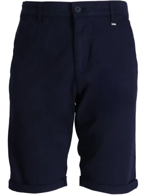 Karl Lagerfeld cotton chino shorts Blue 265813000000