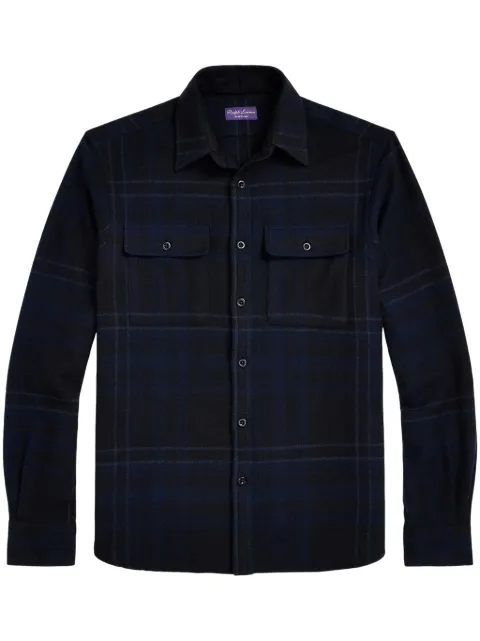Ralph Lauren Purple Label plaid shirt Blue 790957856001