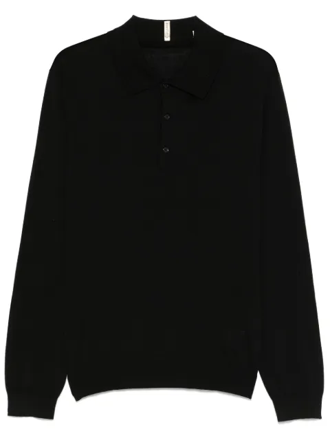 Sunflower merino wool polo shirt Black 3062