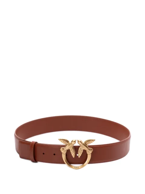 PINKO Love Birds high leather belt Brown 100120A0F1