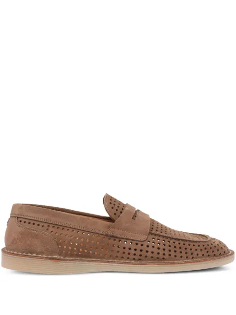 Dolce & Gabbana calfskin loafers Brown A50651A9T59